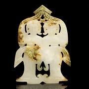 Set of four white jade ornaments, Warring States Period