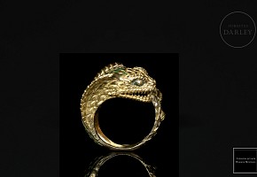 18kt yellow gold ‘Cobra’ ring