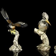 Two porcelain birds, 20th century