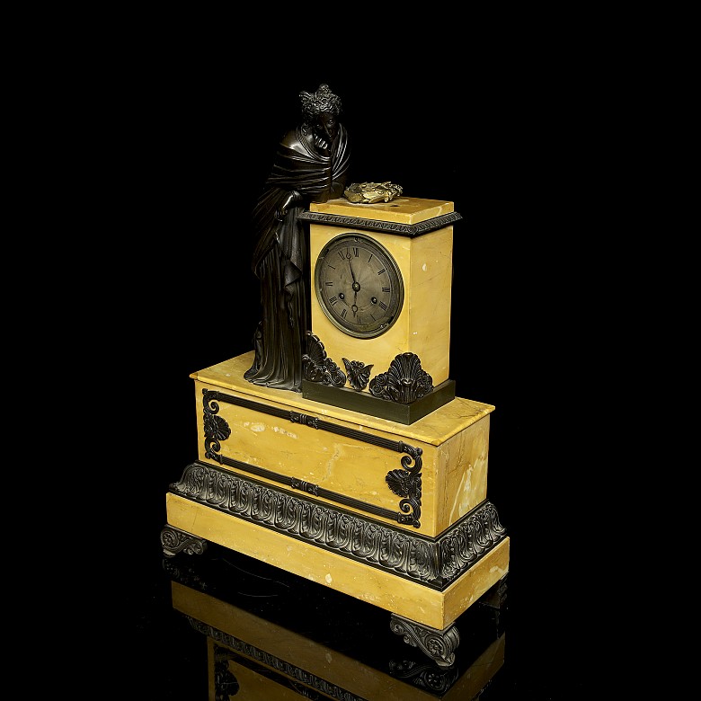 Reloj Imperio de sobremesa, Francia, s.XIX