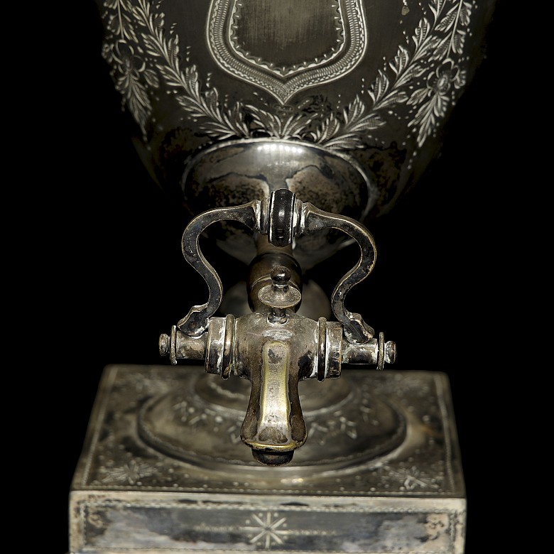 English pewter samovar, 19th century - 2