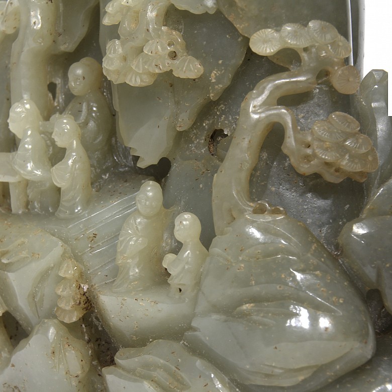 Carved jade figure 