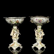 Carl Thieme (1886-1935) Pair of ceramic fruit bowls, 19th-20th century