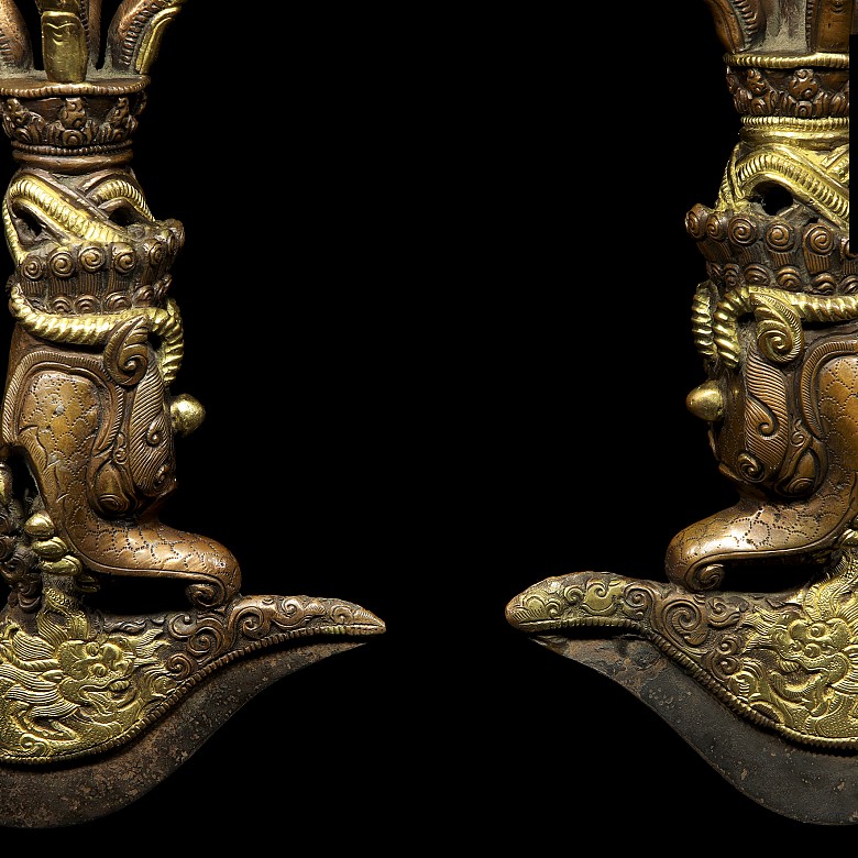 Pair of vajra swords, Qing dynasty, Qianlong