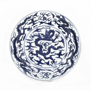 Dragons porcelain plate, China, 20th century