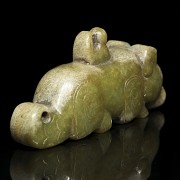 Jade sculpture 'Mythical Beast', Western Zhou Dynasty