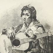 José Espinós (1911-1969) ‘Flamenca con guitarra’