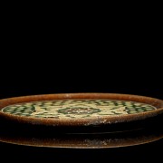 Sancai glazed ceramic dish, Tang dynasty