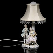 German porcelain lamp, 20th century