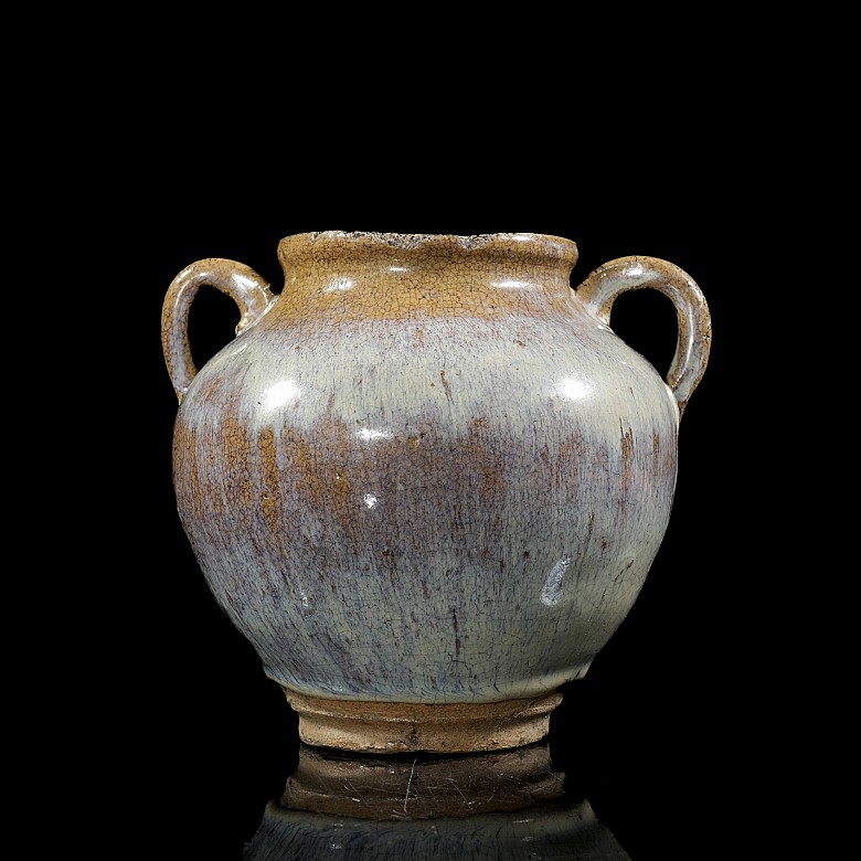 Glazed pottery vessel, Yuan dynasty