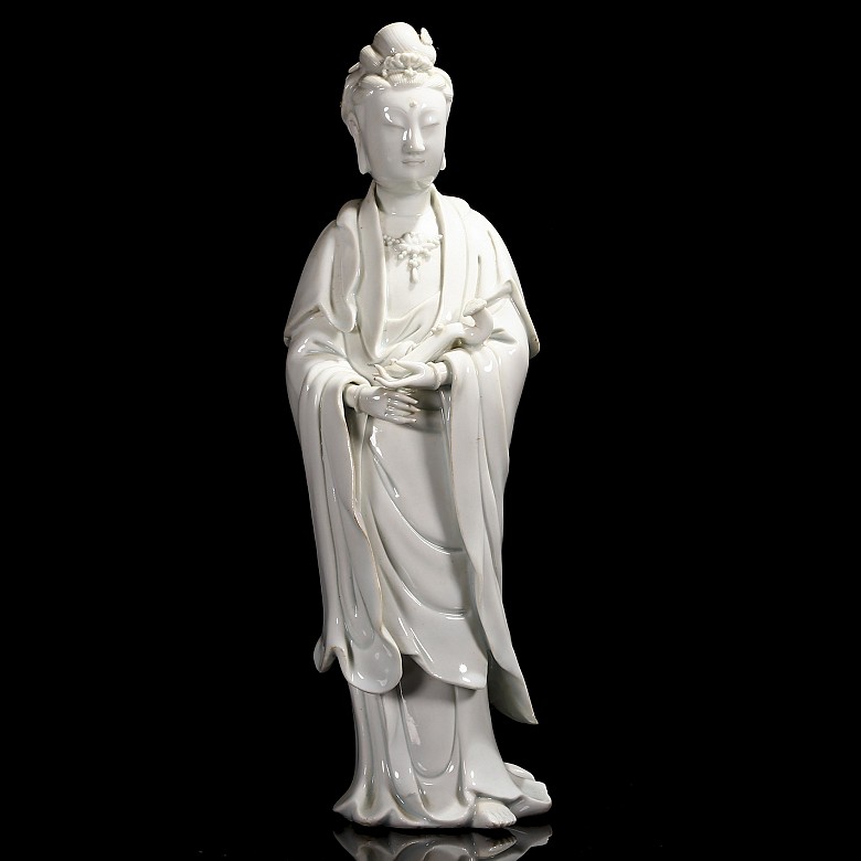 Guanyin white glazed porcelain, Qing dynasty