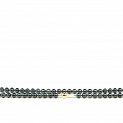 Collar de perlas negras Akoya