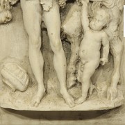 Relieve de alabastro tallado, Professor Giuseppe Lazzerini, Carrara, 1869