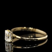 Anillo de oro amarillo 18 k y diamante 0,51 ct