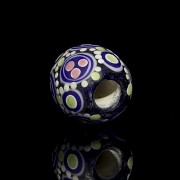 Coloured enamel bead, Warring States Period