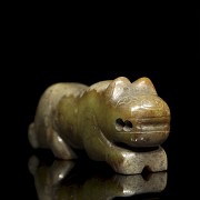 Jade ‘Beast’ figurine, Western Zhou dynasty