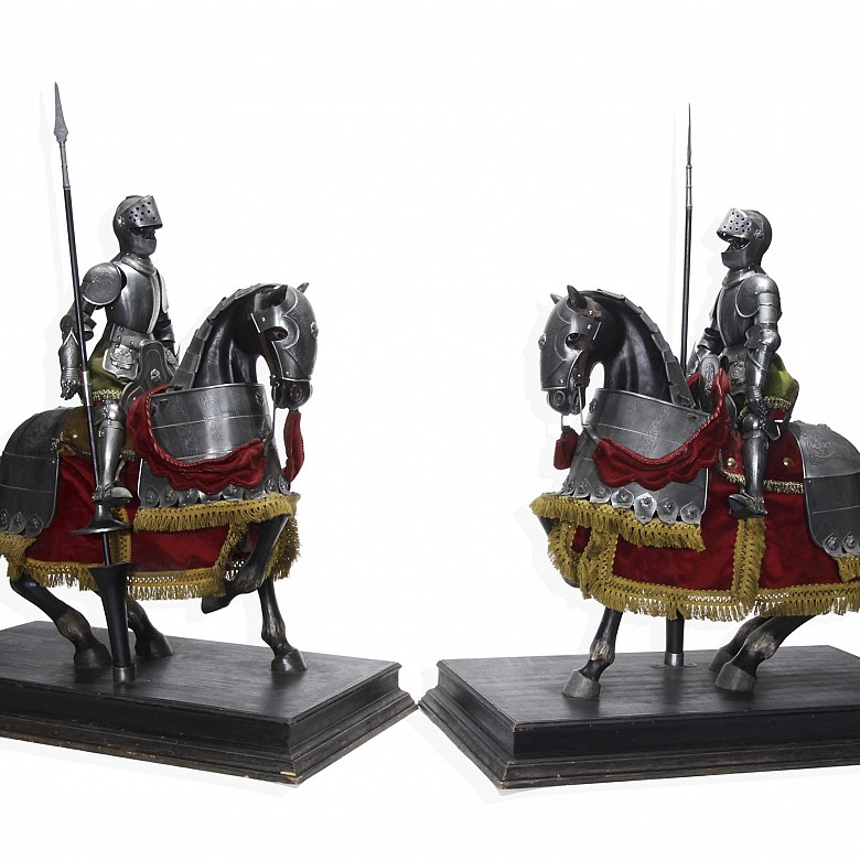 Pair of knights in armor. 20th century