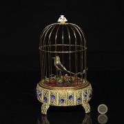 Birdcage with automaton songbird, 19th - 20th century