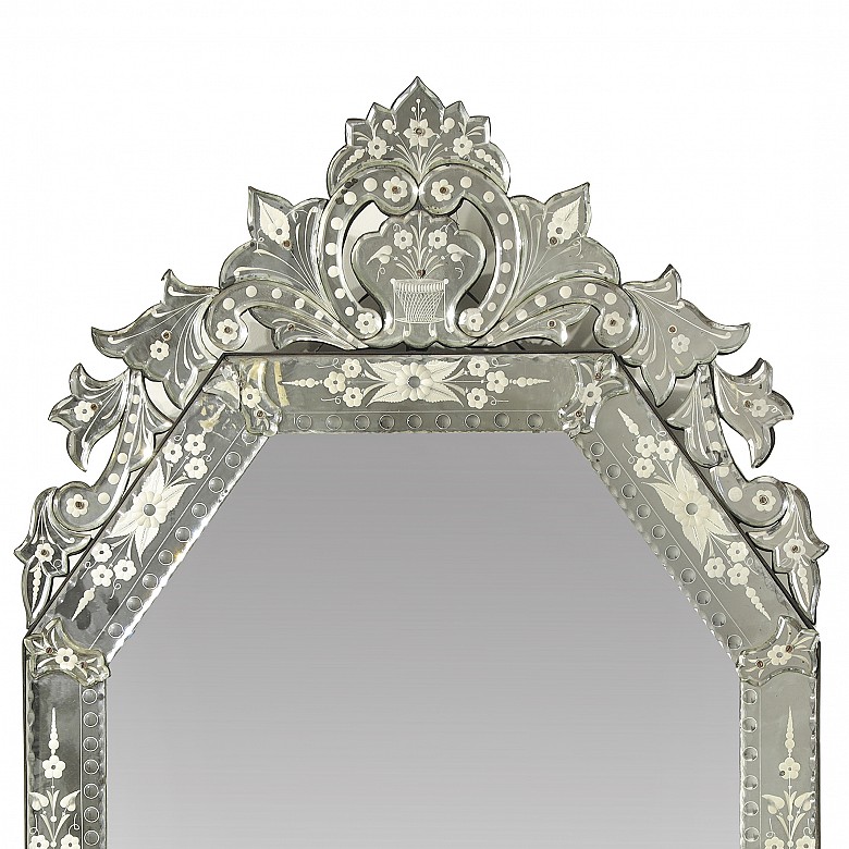 Venetian octagonal mirror, 19th-20th century