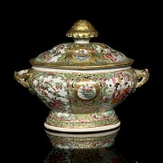 Porcelain enamelled tureen, Canton, 20th century - 3