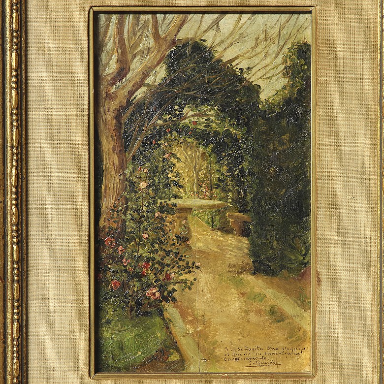 Santiago Rusiñol (1861-1931) ‘Garden Sketch’