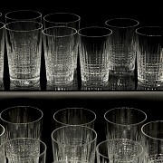 Juego de vasos de cristal 