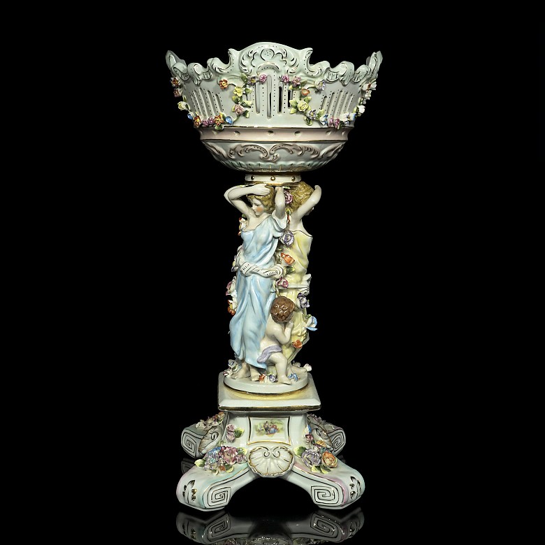 German porcelain table centerpiece, 20th century