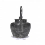 Chinese pewter teapot, 20th century