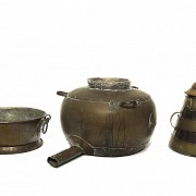 Set of copper pieces for orujo distillation, 19th-20th century