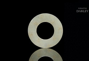 Carved and engraved jade ring, Eastern Zhou dynasty