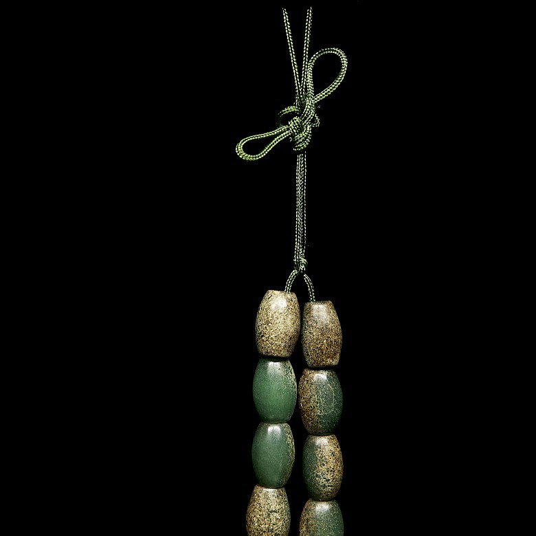 Jade bead necklace, Qing dynasty - 6