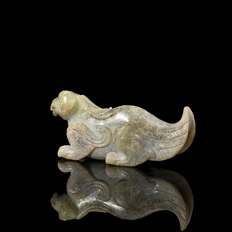 Carved jade figurine ‘Bird’, Han style