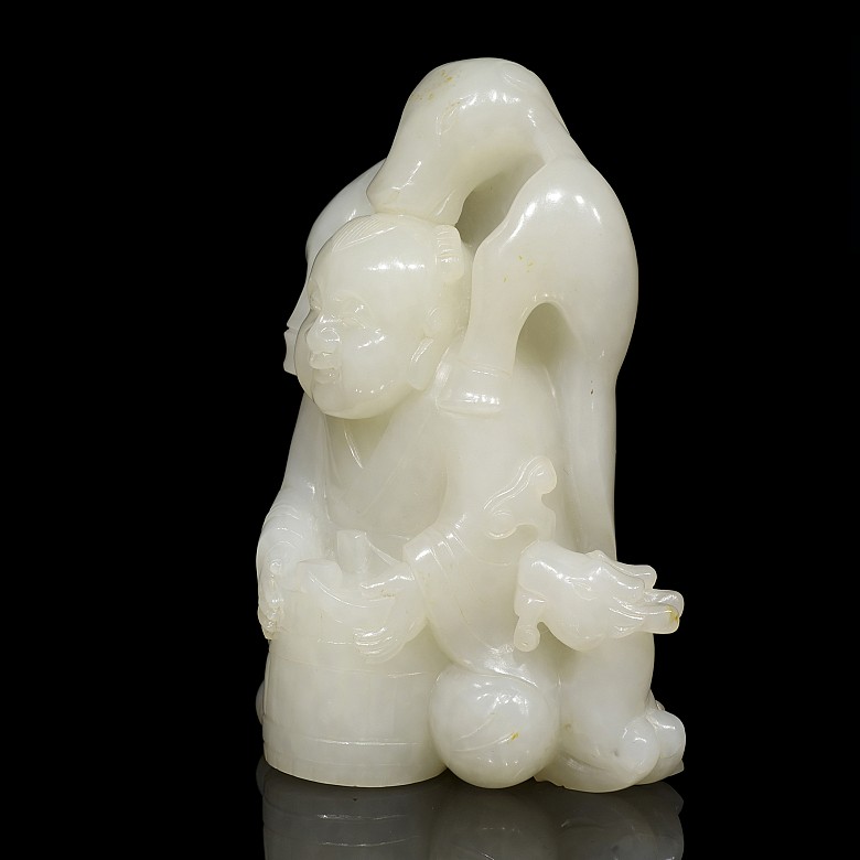 White jade figure 