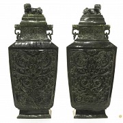 Pair of large vases, 20th century