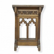 Gothic carved wooden lectern, 20th century