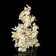 Porcelain figurine ‘Ladies and Angels’, 20th century