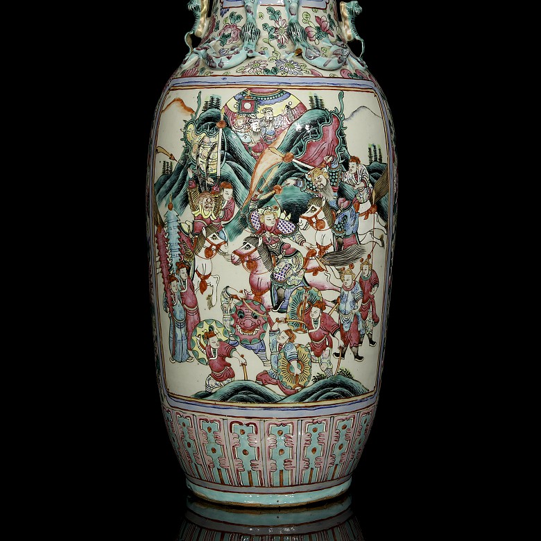 Porcelain vase “ famille rose”, Qing dynasty