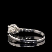 Solitaire white gold with brilliant 0.40 ct