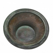 Large flat rim bowl, Indonesia.