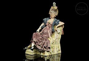 Porcelain enamelled figurine 