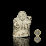 Small Asian ceramic figurine ‘Personage’, 20th century - 7