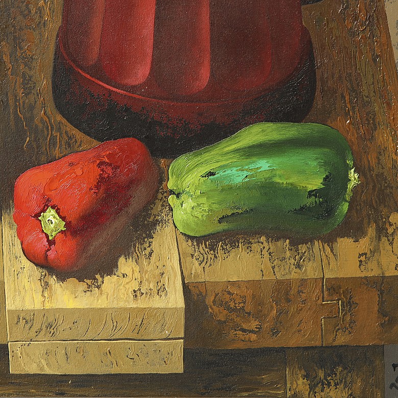 Juris Bindemanis (1952) “Still Life with Peppers”, 1996