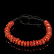 Tibetan liuli bead necklace, Late Qing dynasty