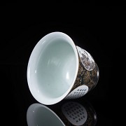 Small porcelain ‘Landscapes and Poems’ cup, Qing dynasty