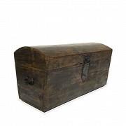 Antique wooden chest, 19th century