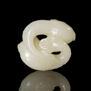 Carved jade pendant “Carps”, Qing dynasty