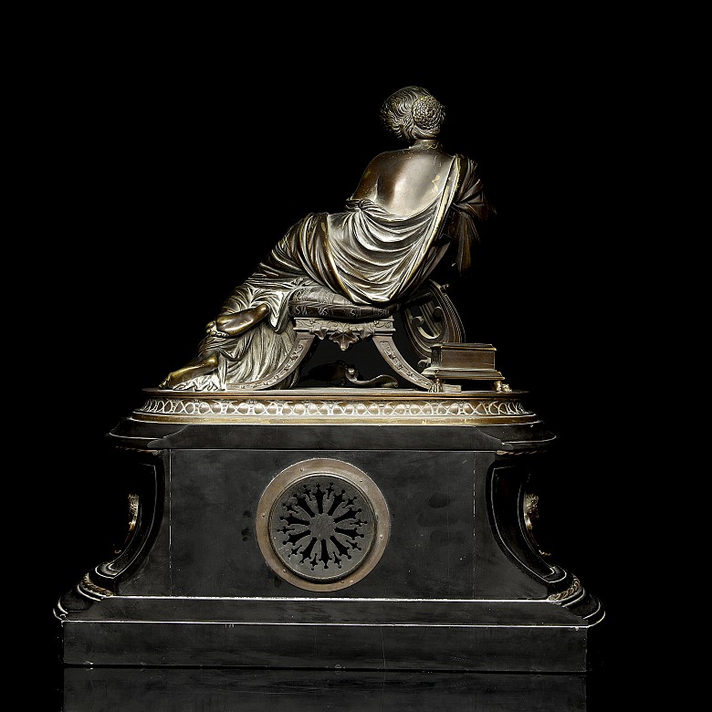 Gautier Eviteur ‘Bronze table clock’, late 19th century