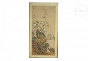 Painting “Spring Landscape”, signed Jiang Tingxi (1669-1732), Qing dynasty