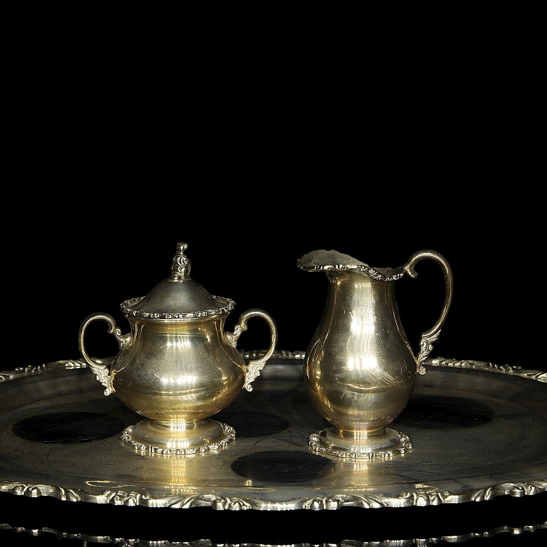 Silver tea and coffee set, Mexico, 20th century