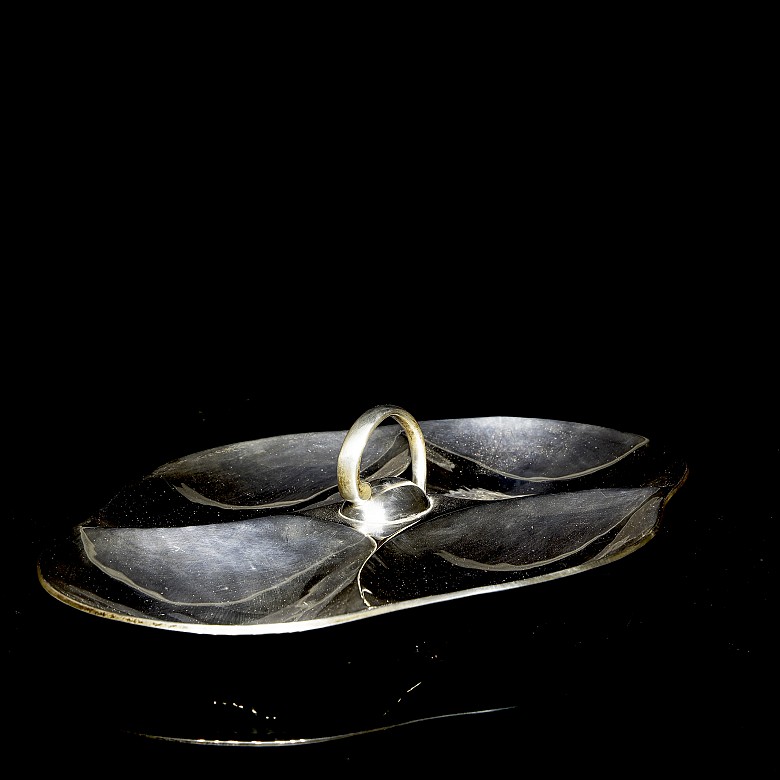 Silver tray, 20th century